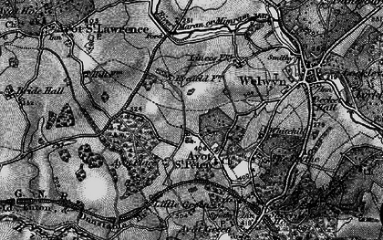 Old map of Ayot Bury in 1896