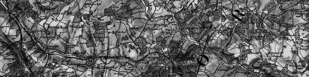 Old map of Ayot St Peter in 1896