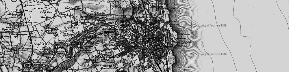 Old map of Ayres Quay in 1898