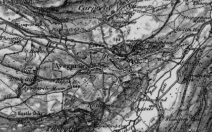 Old map of Bishopdale Beck in 1897