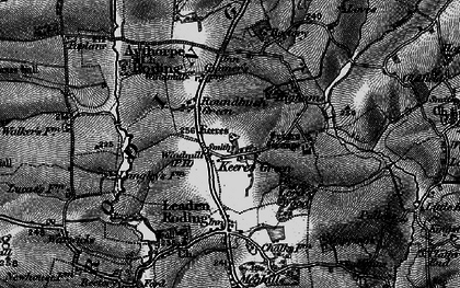 Old map of Aythorpe Roding in 1896