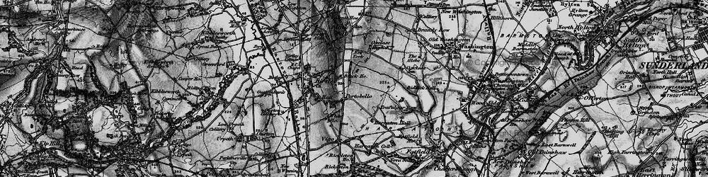 Old map of Ayton in 1898