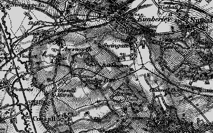 Old map of Babbington in 1895