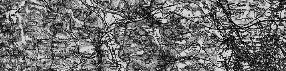 Old map of Babbington in 1895