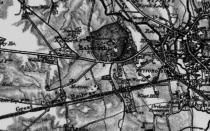 Old map of Bowman Hill in 1899
