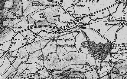 Old map of Bacheldre in 1899