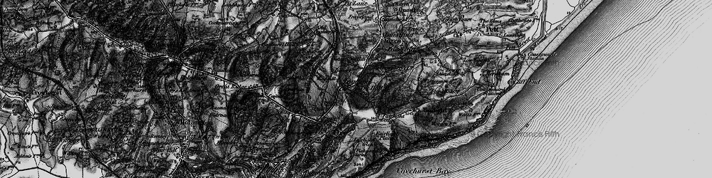 Old map of Bachelor's Bump in 1895