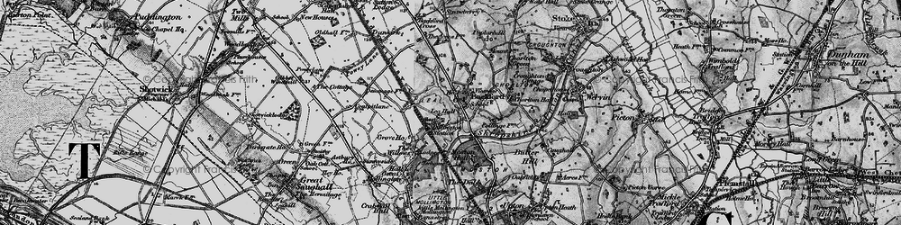 Old map of Backford in 1896