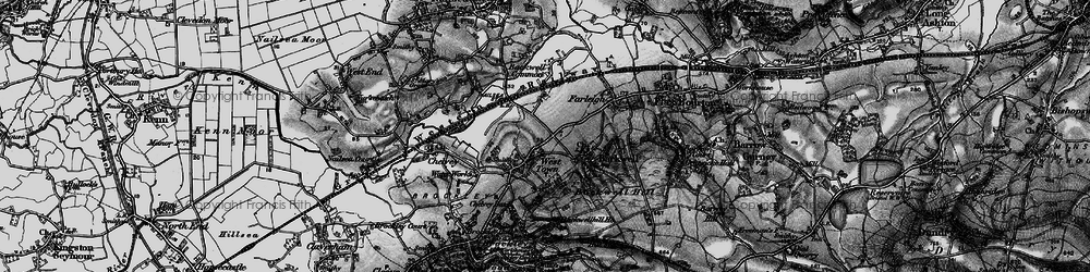 Old map of Backwell in 1898