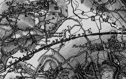 Old map of Backwell Common in 1898