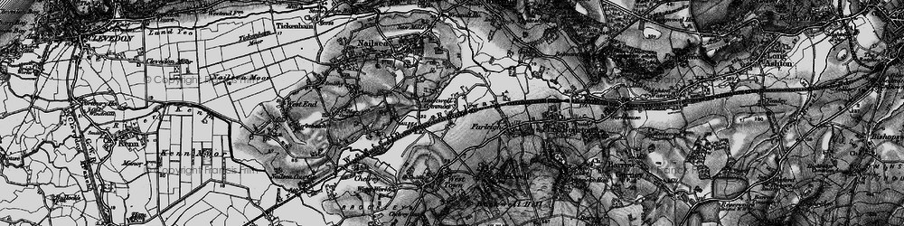 Old map of Backwell Common in 1898