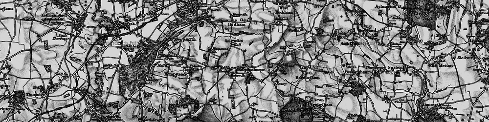 Old map of Baconsthorpe in 1899