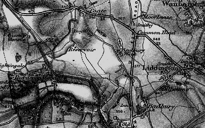 Old map of Badbury Wick in 1898