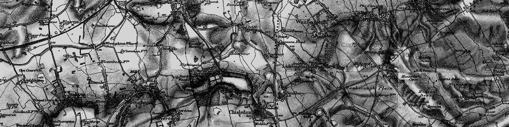 Old map of Badbury Wick in 1898