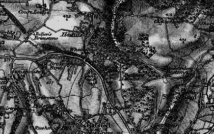 Old map of Badgers Mount in 1895