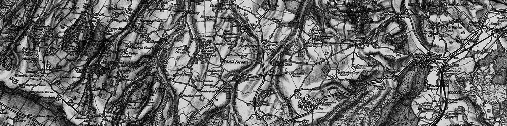 Old map of Bell's Forstal in 1895