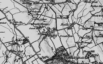 Old map of Abbot's Close in 1898