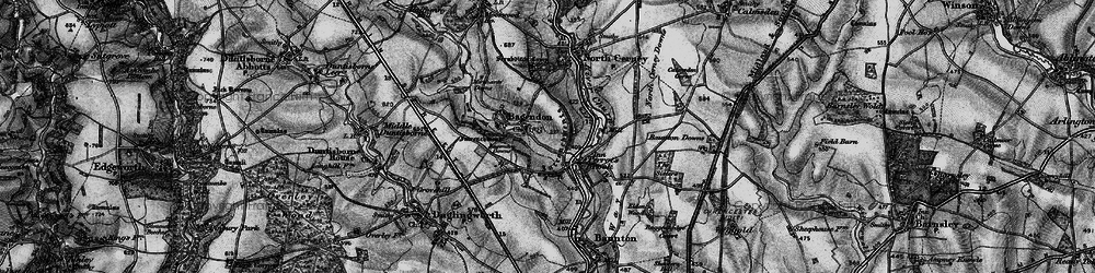 Old map of Bagendon in 1896