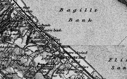 Old map of Bagillt in 1896