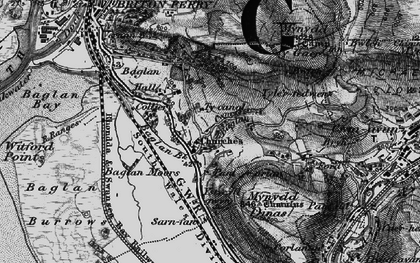 Old map of Baglan in 1897