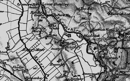 Old map of Bagley in 1897