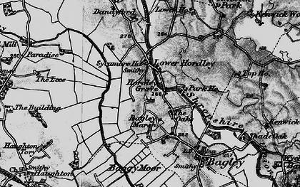 Old map of Baggy Moor in 1897