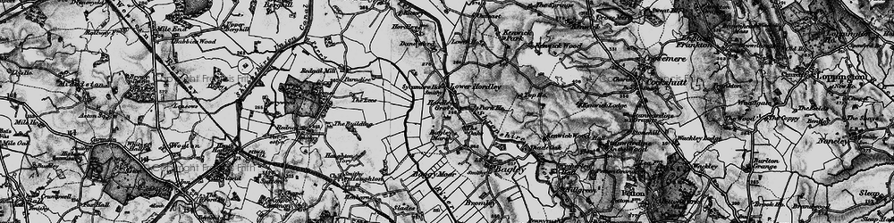 Old map of Baggy Moor in 1897