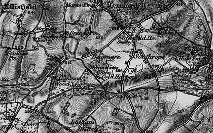 Old map of Bagmore in 1895