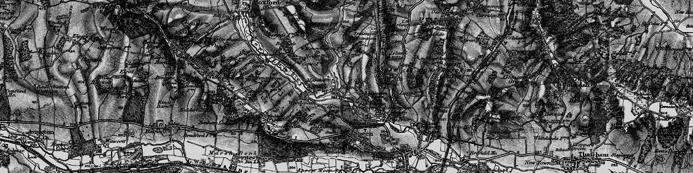 Old map of Snelsmore Common in 1895