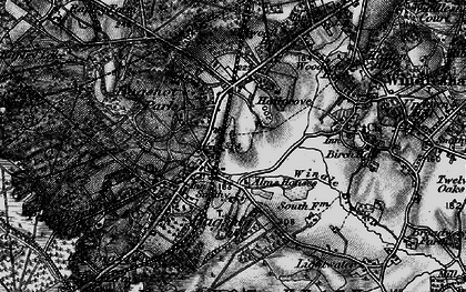 Old map of Bagshot Park in 1896