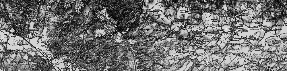 Old map of Bagshot Heath in 1896