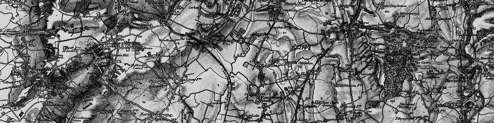 Old map of Bagstone in 1897
