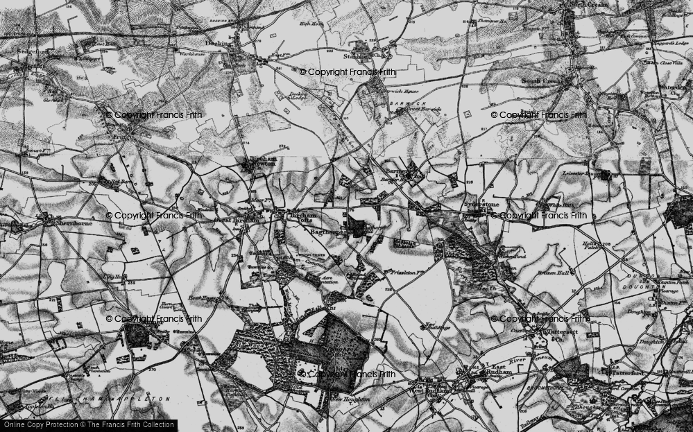 Old Map of Bagthorpe, 1898 in 1898