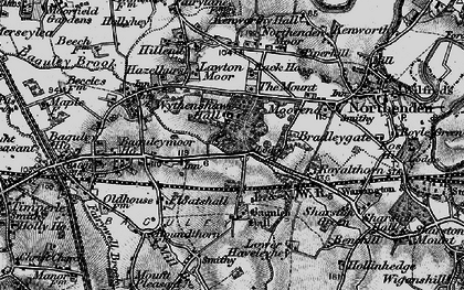 Old map of Wythenshawe Hall in 1896