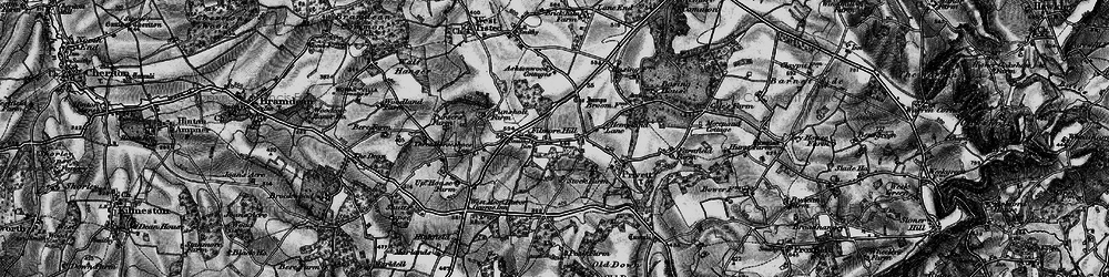 Old map of Ashen Wood Ho in 1895
