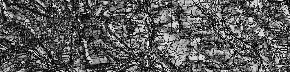 Old map of Bailiff Bridge in 1896