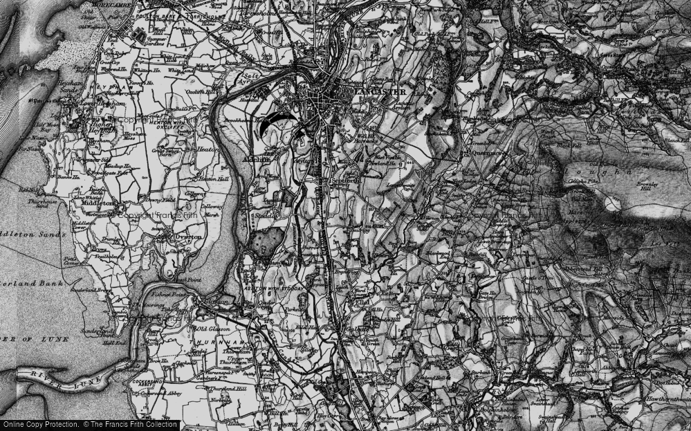 Old Map of Historic Map covering Blea Tarn Resr in 1898