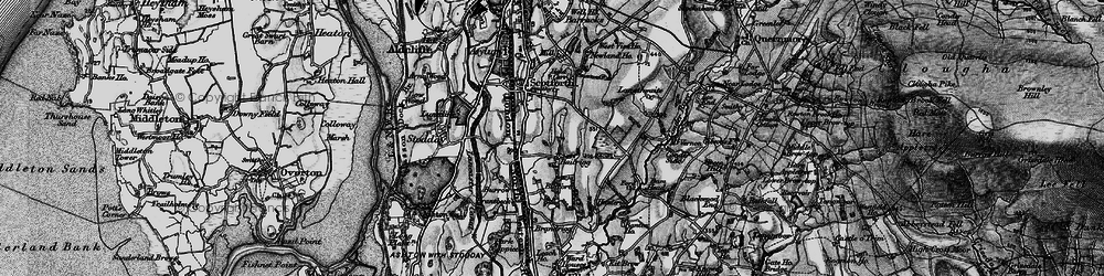 Old map of Blea Tarn Resr in 1898