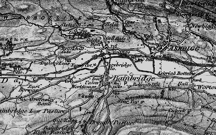 Old map of Yorebridge Ho in 1897