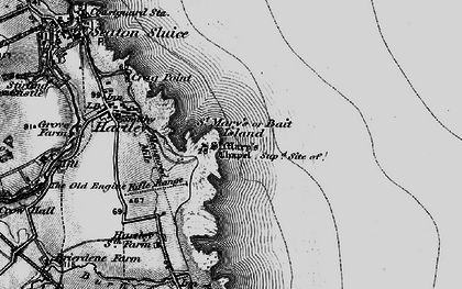 Old map of Bait Island in 1897