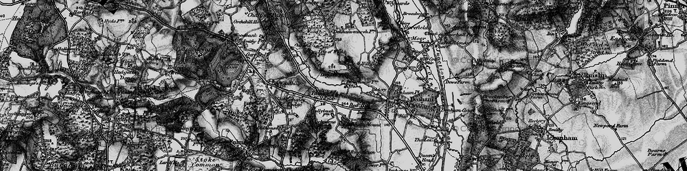 Old map of Baker's Wood in 1896