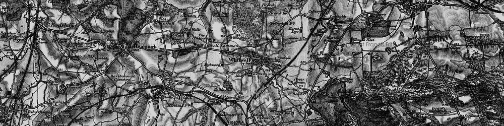 Old map of Whitwell Common in 1899