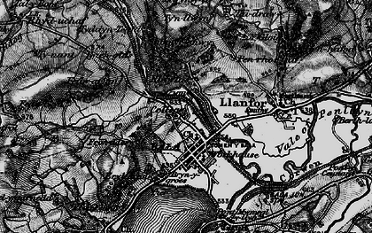 Old map of Bala in 1898