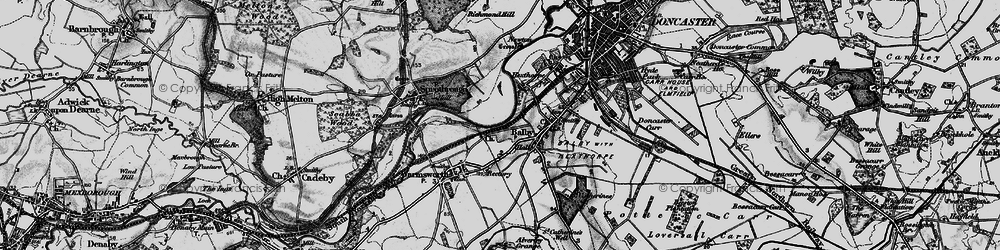Old map of Balby in 1895