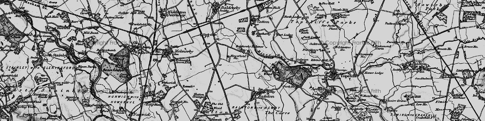 Old map of Brooms, The in 1898