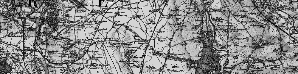 Old map of Balderton in 1897