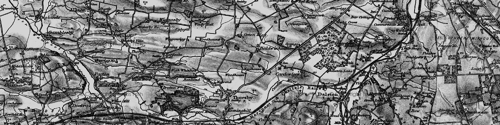 Old map of Baldwinholme in 1897