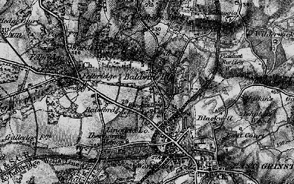 Old map of Baldwins Hill in 1895