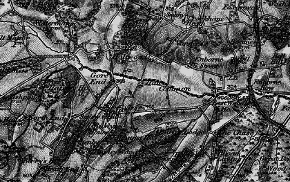 Old map of Ball Hill in 1895