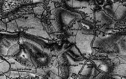 Old map of Ballard's Ash in 1898